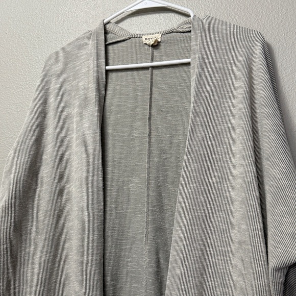 DONNI. Open Front Ribbed Cardigan - Picture 5 of 13